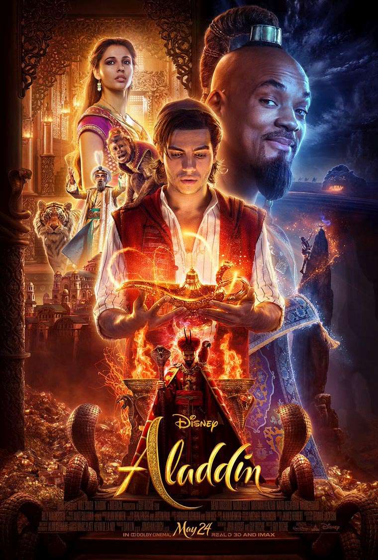 Aladdin, genie, Genio, Will Smith, Guy Ritchie, trailer, 2019, movie, live-action, poster