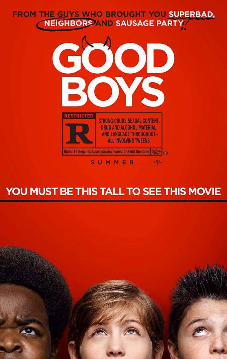 Good Boys, Jacob Tremblay, Will Forte, Lil Rel Howery, Brady Noon, Seth Rogen, comedy, comedia, movie, película, 2019, South by Southwest