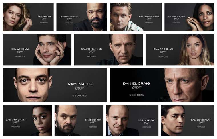 Bond 25, James Bond, 007, Daniel Craig, Ana de Armas, Rami Malek