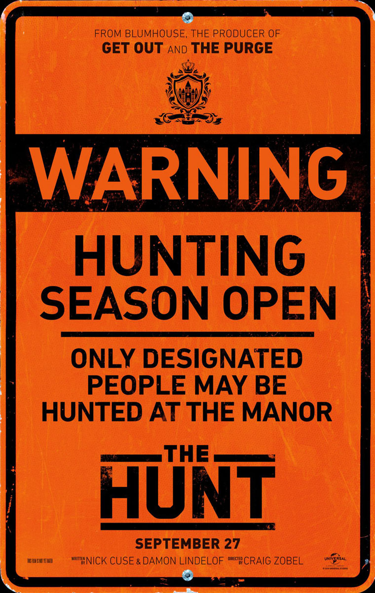 The Hunt, trailer, poster, Blumhouse, 2019