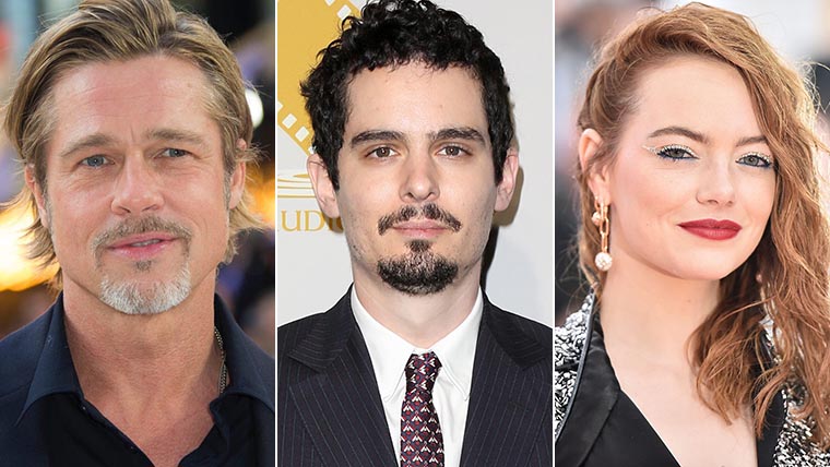 Brad Pitt, Emma Stone, Damien Chazelle, Babylon