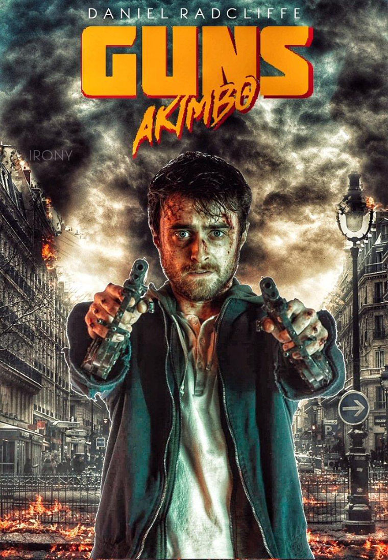 Guns Akimbo, Daniel Radcliffe, poster