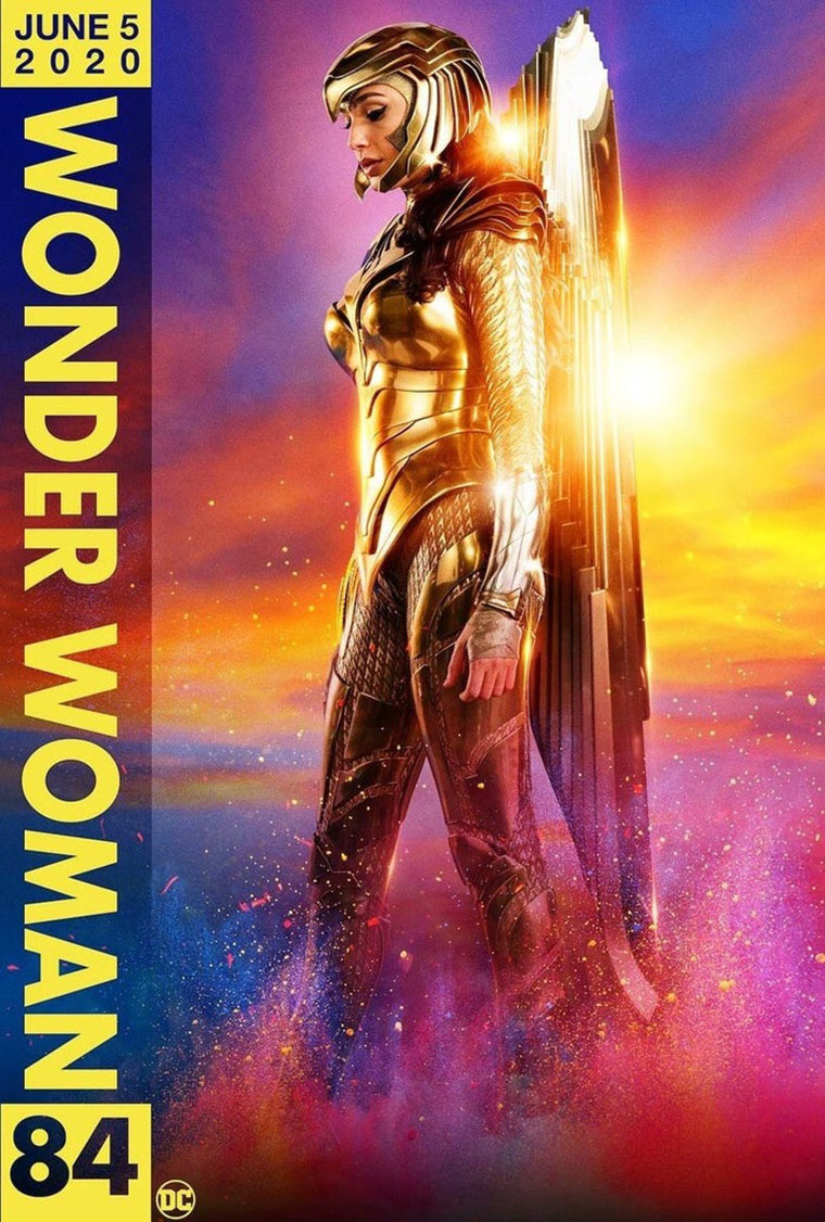 Wonder Woman 1984, Gal Gadot, póster, Golden Eagle, águila dorada, armadura