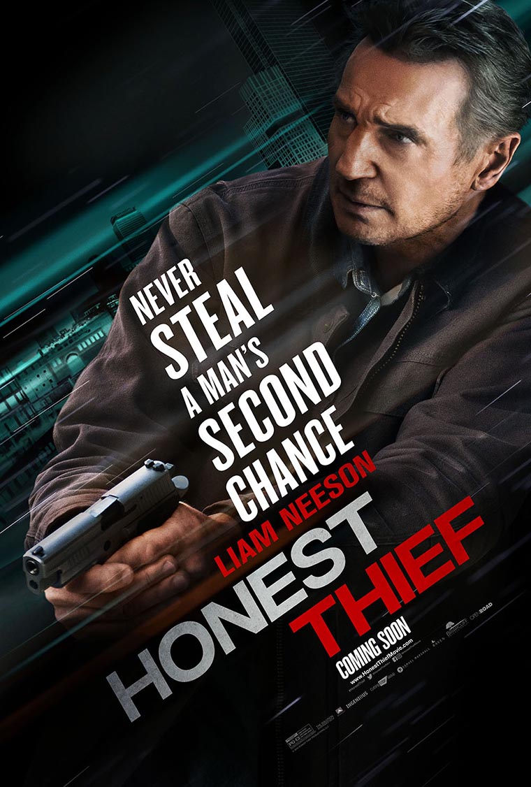 Honest Thief, Liam Neeson, poster