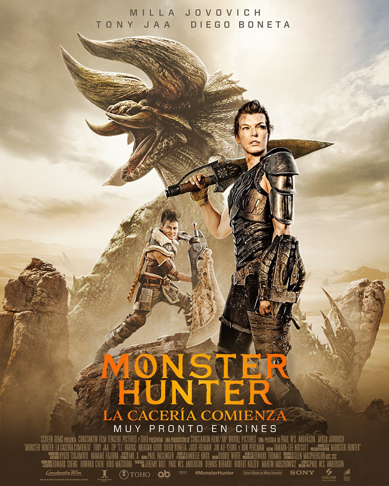 Monster Hunter, Milla Jovovich, Paul W.S. Anderson, poster